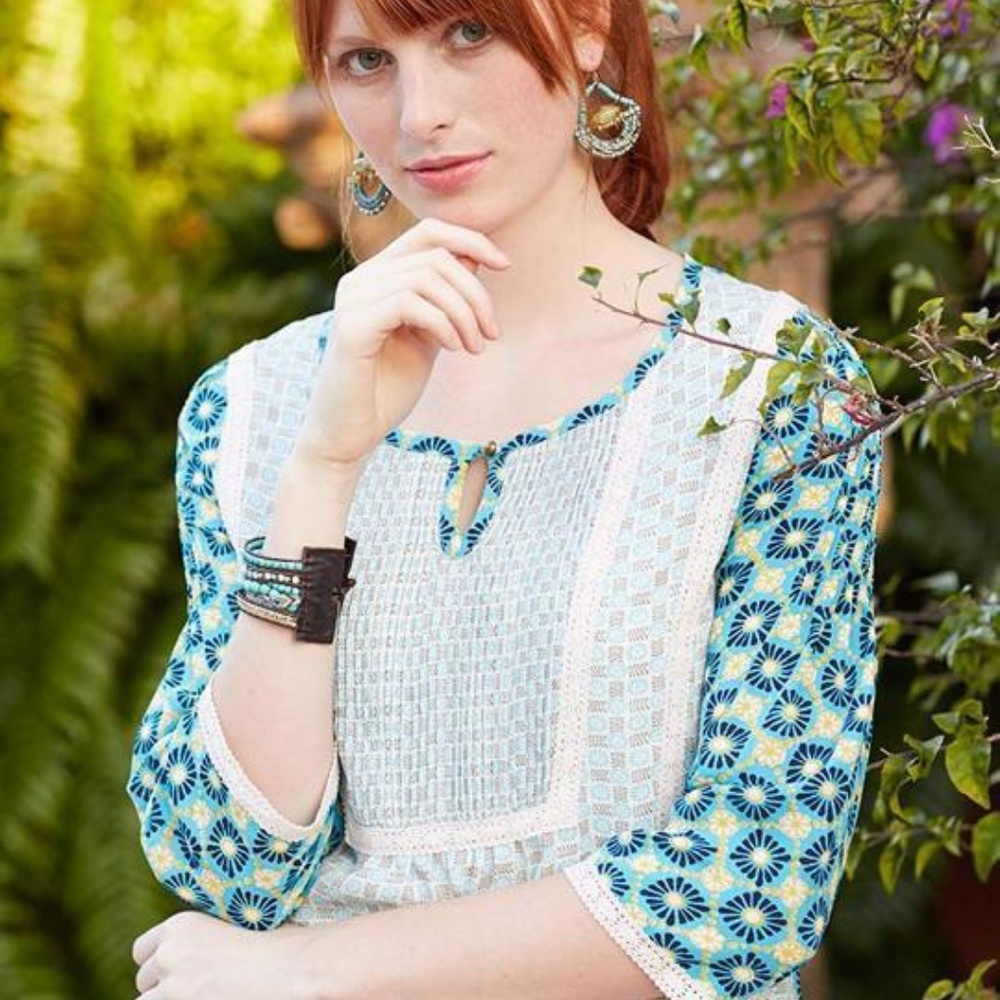 Matilda Jane Hello Lovely Kaleidoscope Peasant Top